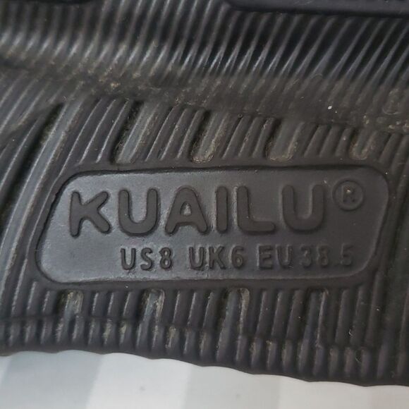 Kuailu Shoe Womens sz 8 Eva Black Recovery Slide Sandal Slip-On - Picture 6 of 7
